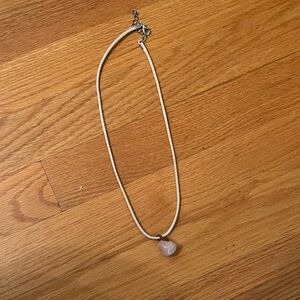 Elegant Pink Stone Necklace